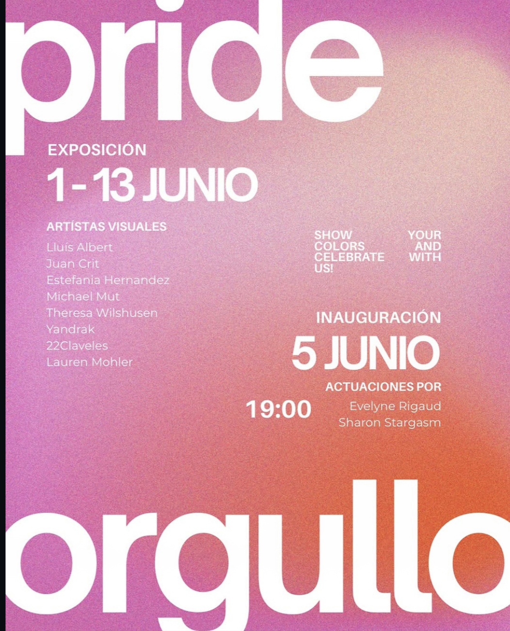 Inauguración Exposición del ORGULLO