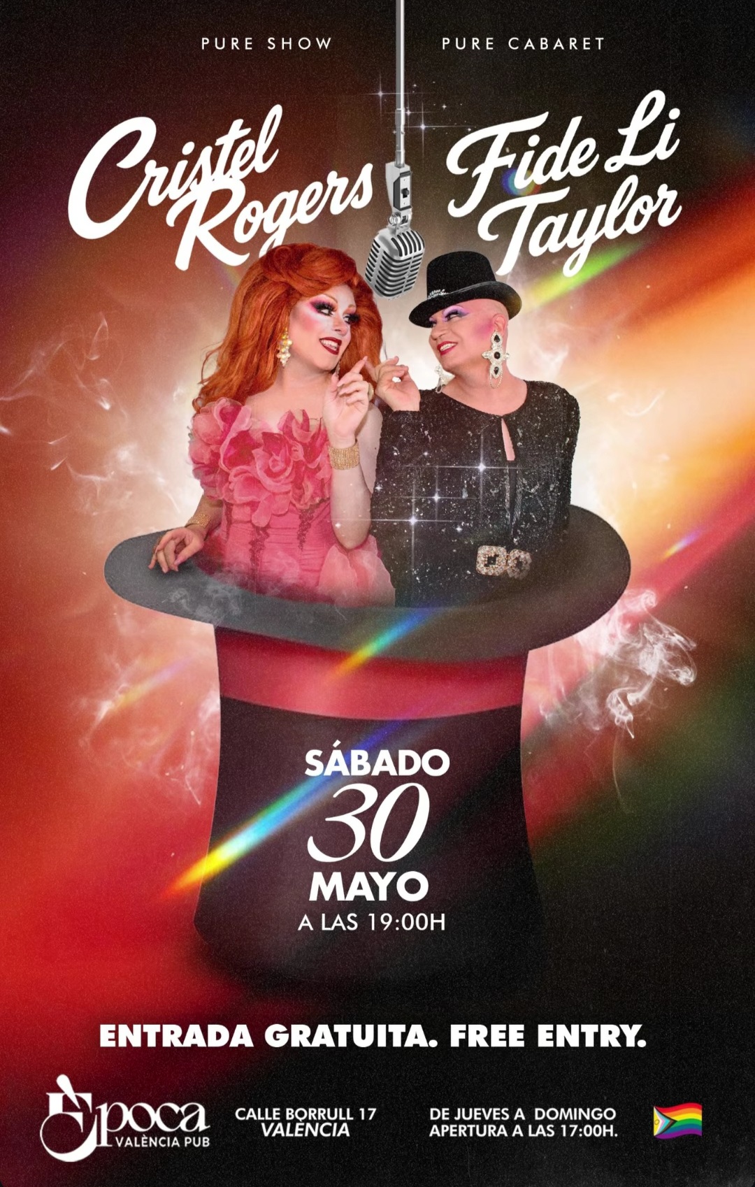 Pure Show Pure Cabaret con Cristel Rogers y Fide Li Taylor