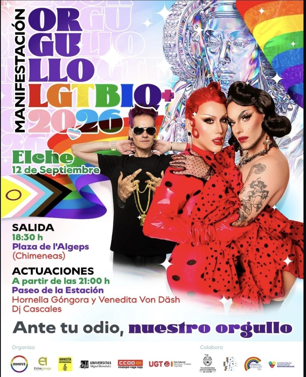 Manifestación Orgullo LGTBIQ+ 2026 Elche