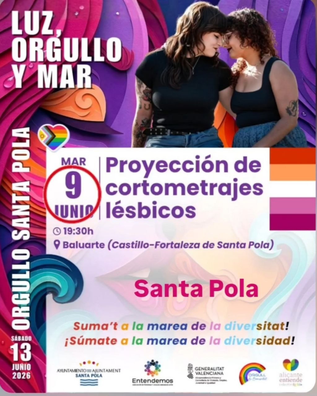 Proyección de cortometrajes lésbicos