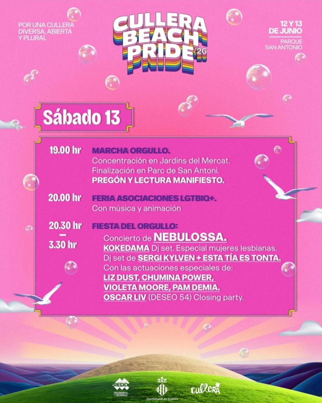 Cullera Beach Pride '26 - Sábado 13