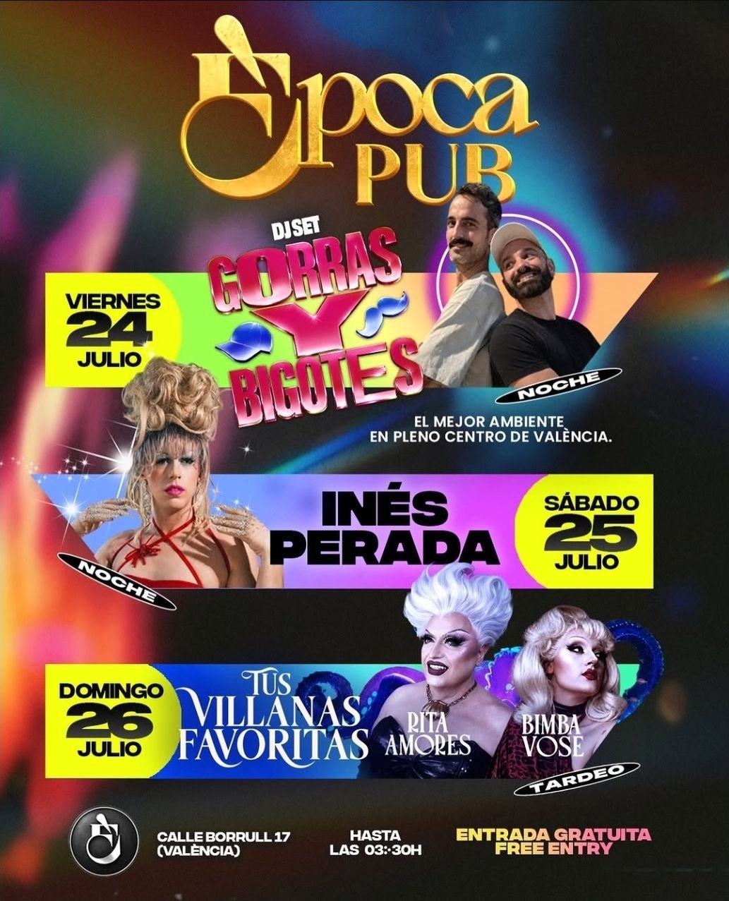 Época Pub - Viernes con Gorras y Bigotes DJs