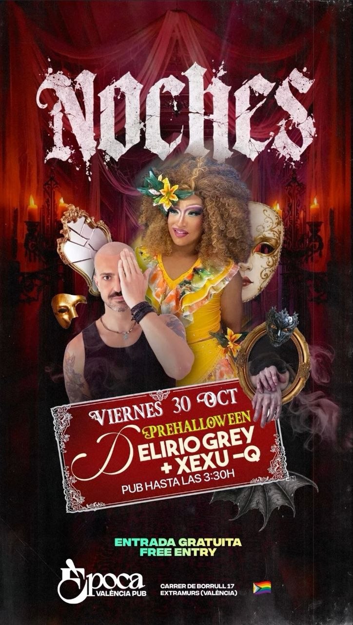 Noches - Prehalloween con Delirio Grey + Xexu-Q