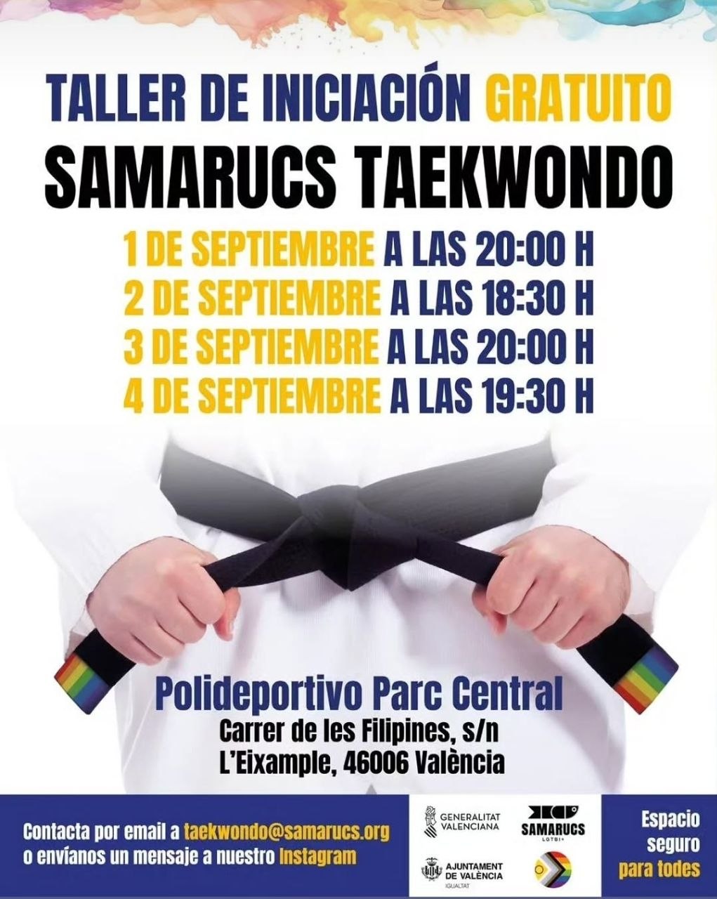 Taller de Iniciación Gratuito Samarucs Taekwondo
