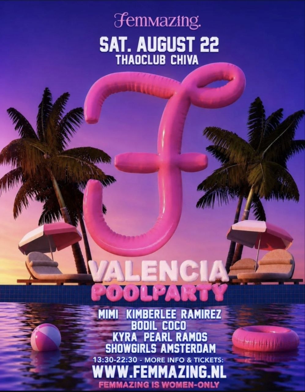 Femmazing Valencia Pool Party